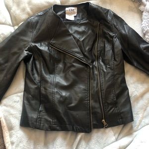 Faux leather Jacket by Live a Little Clothing